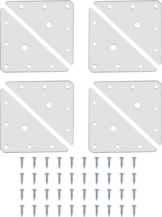 Verstelbare Platte Herstelplaten – 5 Stuks Zilveren Roestvrijstalen Reparatiebeugels (154x24 Mm)