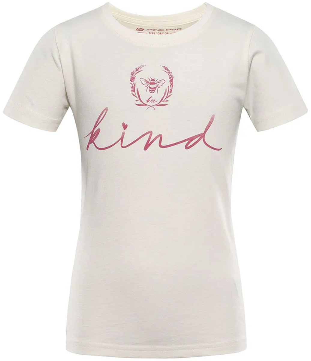 Alpine Pro Ecomo 2 T-shirt Met Korte Mouwen -134 cm Jongen Creme