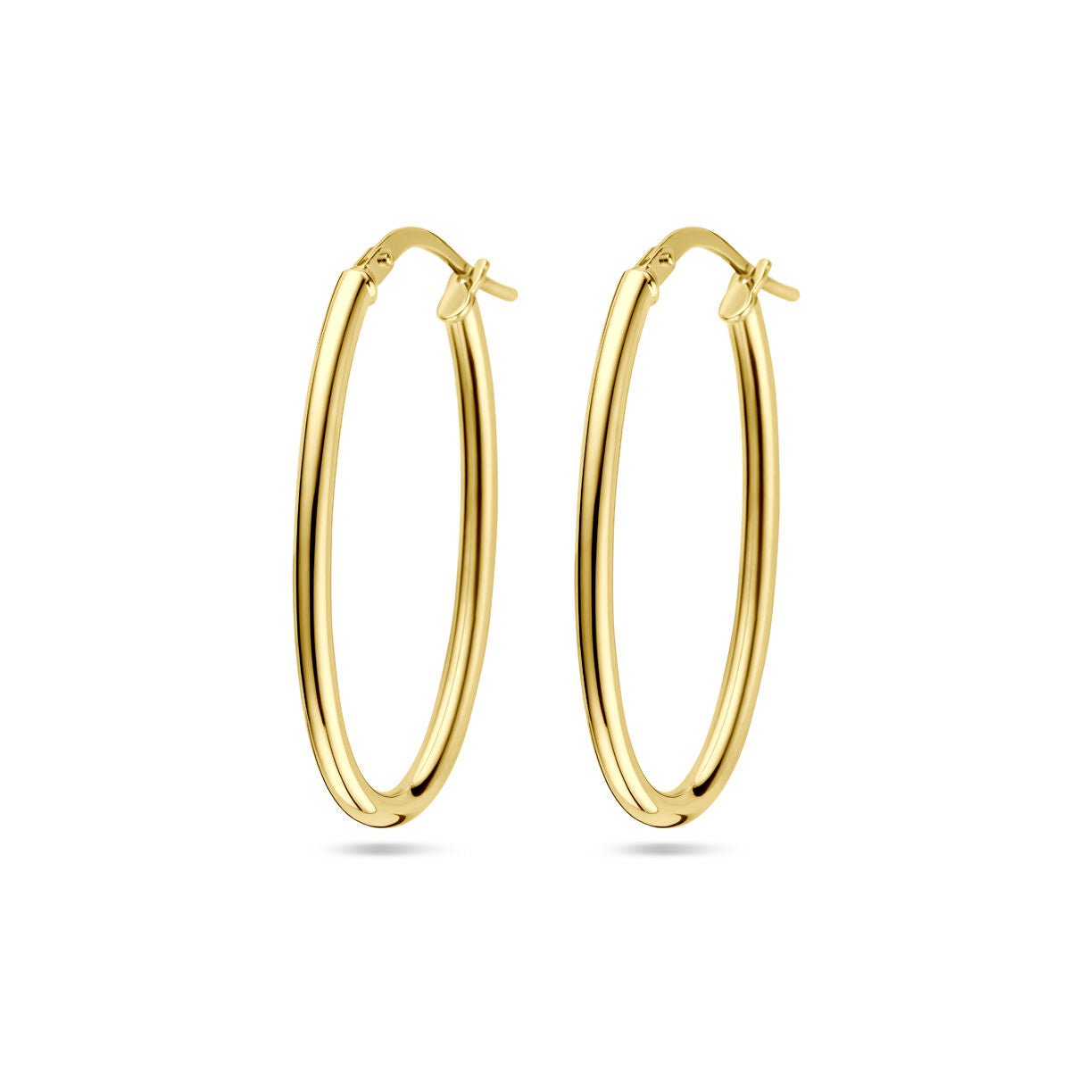 Zilgold oorringen 34 mm - 5000340