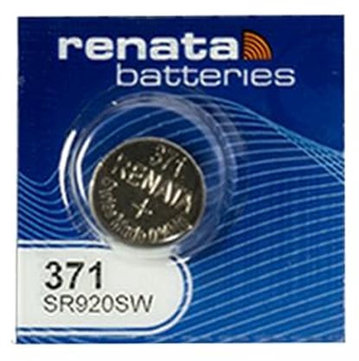 Watch Battery 371 - 1 x 1.5V Silver