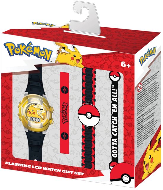 Accutime - LCD Pokémon Horloge Met Accessoires