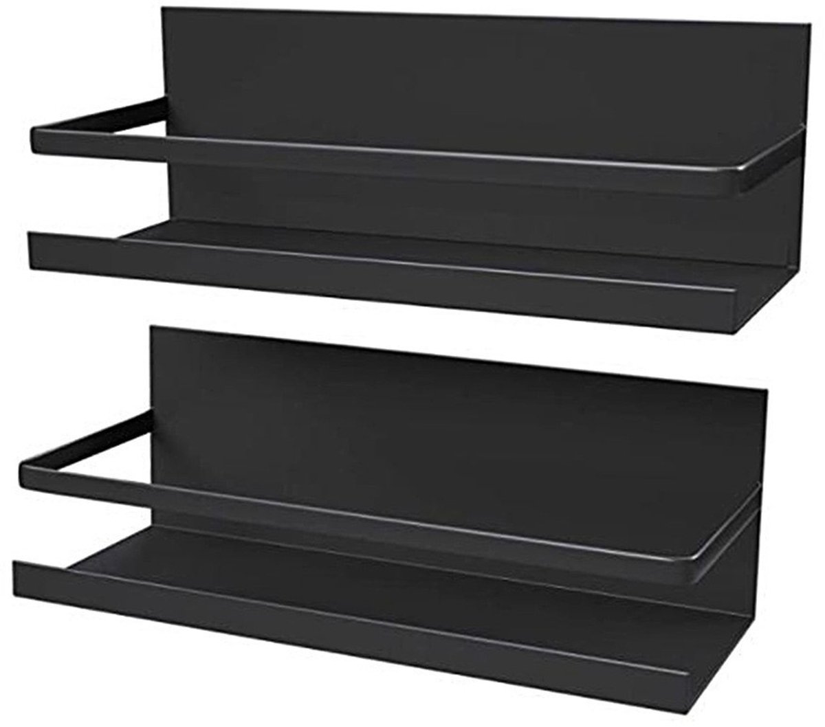 2-delig magnetisch kruidenrek, geschikt voor koelkasten, keukens, magnetische planken, opbergorganizers