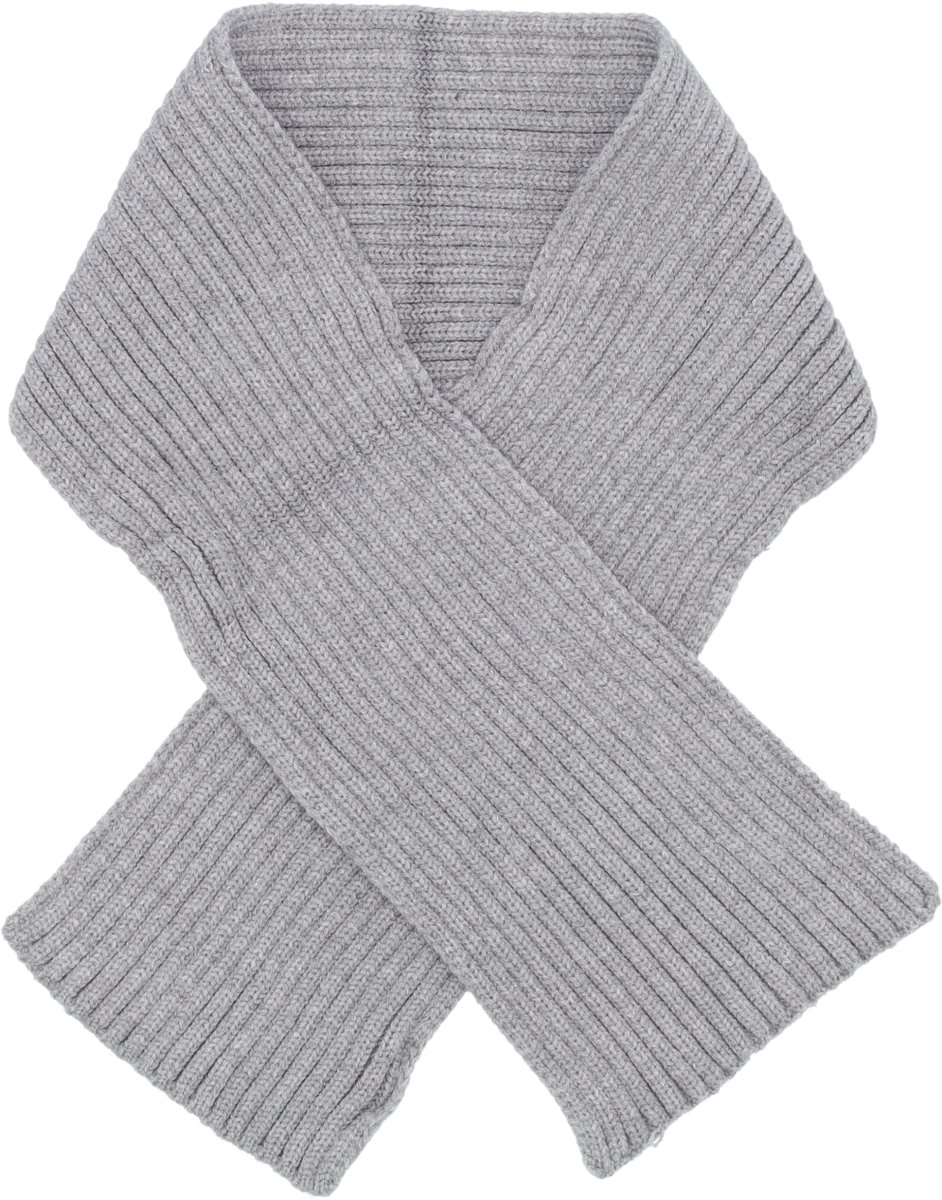 Puck Knit Sjaal - Light Grey Melange
