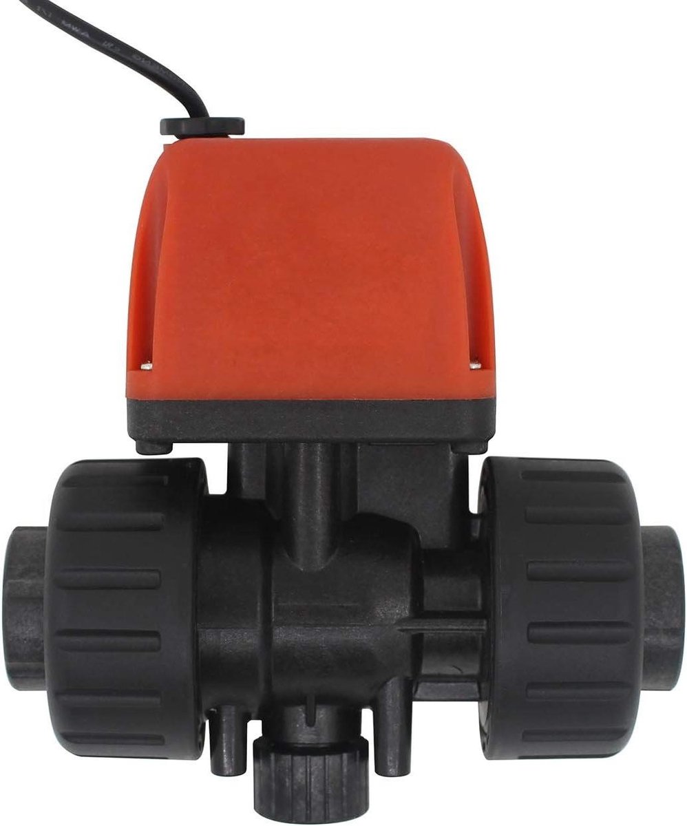 Cosensi - PVC kogelkranen, motorkogelkraan 1/2, 3/4, 1 inch - Elektrische kogelkranen DC 6V 12V 24V, pvc kogelkraan 2 weg (DC24V, 3/4 inch)