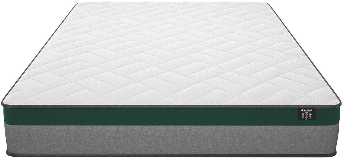 Vente-unique Bedset 160 x 200 cm - Witte bedbodem met opbergruimte + matras met pocketveren - PRESTIGE van YSMÉE