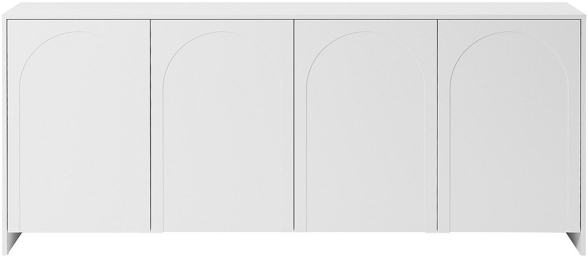 Vente-unique Dressoir met 4 deuren - Wit - NALYRA van Maison Céphy