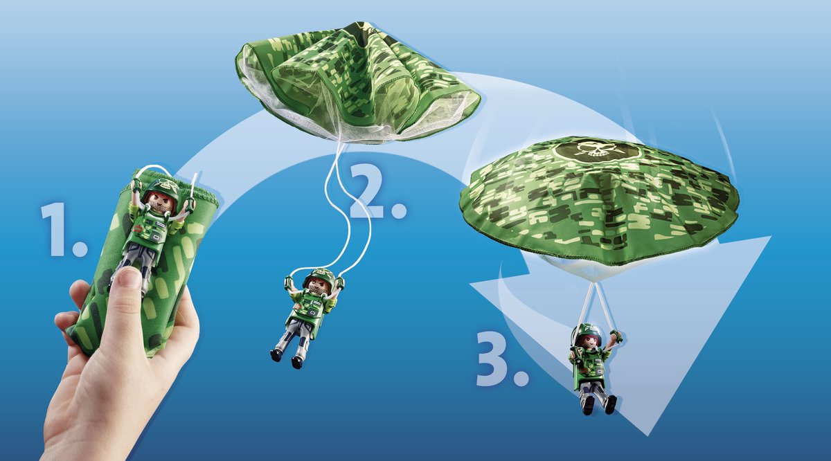 PLAYMOBIL City Action Politiehelikopter: parachute-achtervolging - 70569 — afbeelding 3