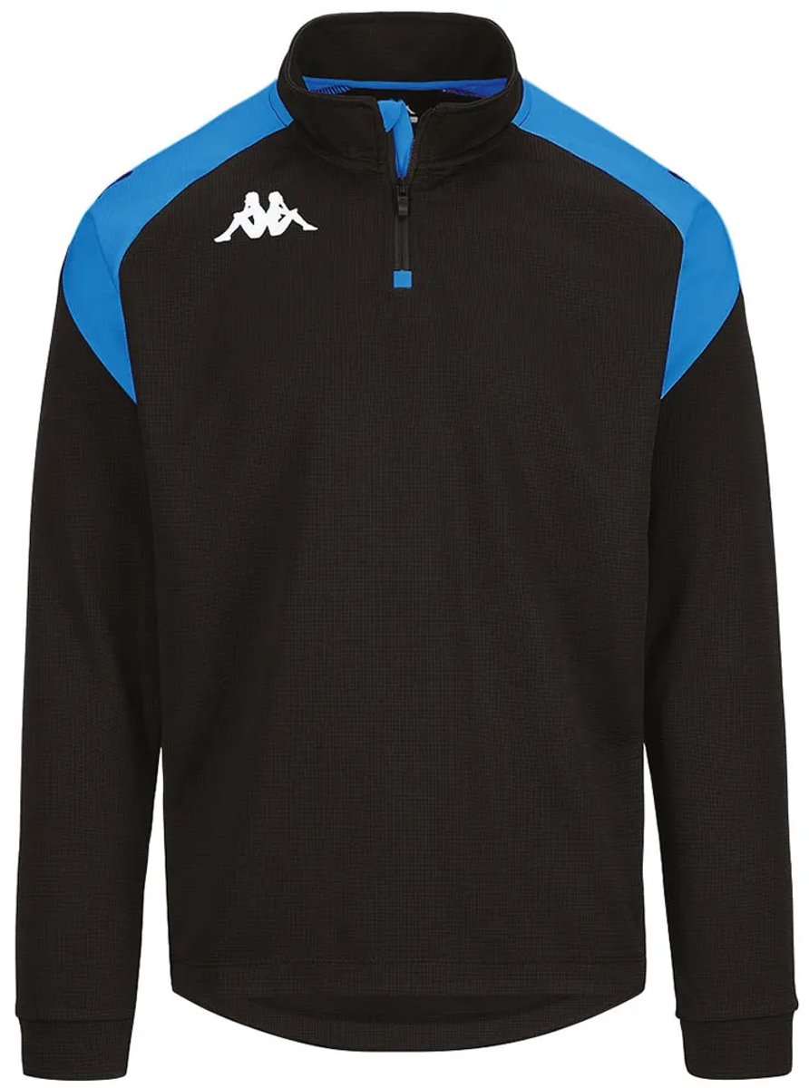 Kappa Lovato Sweatshirt Met Halve Rits Zwart 4XL Man