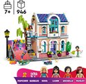 LEGO Friends Liann's Familiehuis met skateboardbaan, planten en zes poppetjes, inclusief huisdieren.