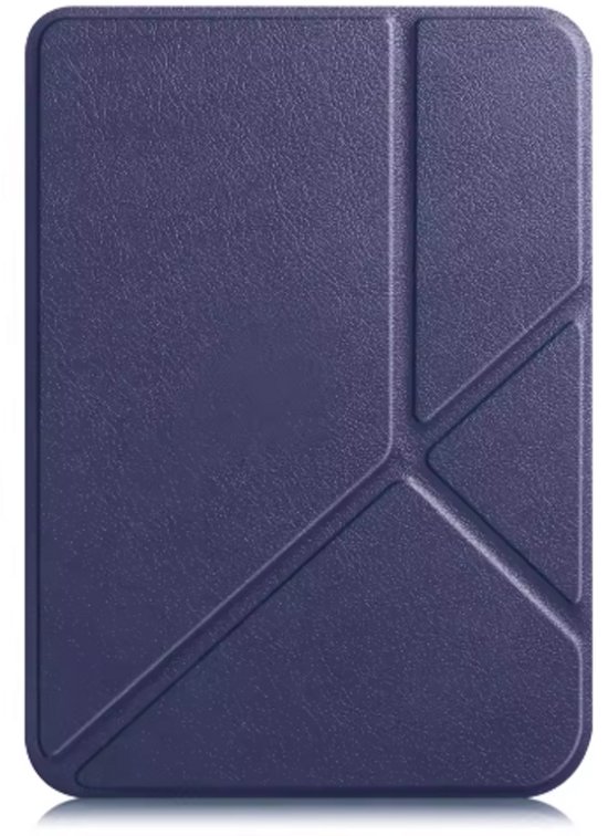 Jumada's Hoes Geschikt voor Kobo Clara BW en Colour Hoesje Bookcase Cover Hoes Trifold - Hoesje Geschikt voor Kobo Clara BW Hoes Cover Case - Donkerblauw — afbeelding 2
