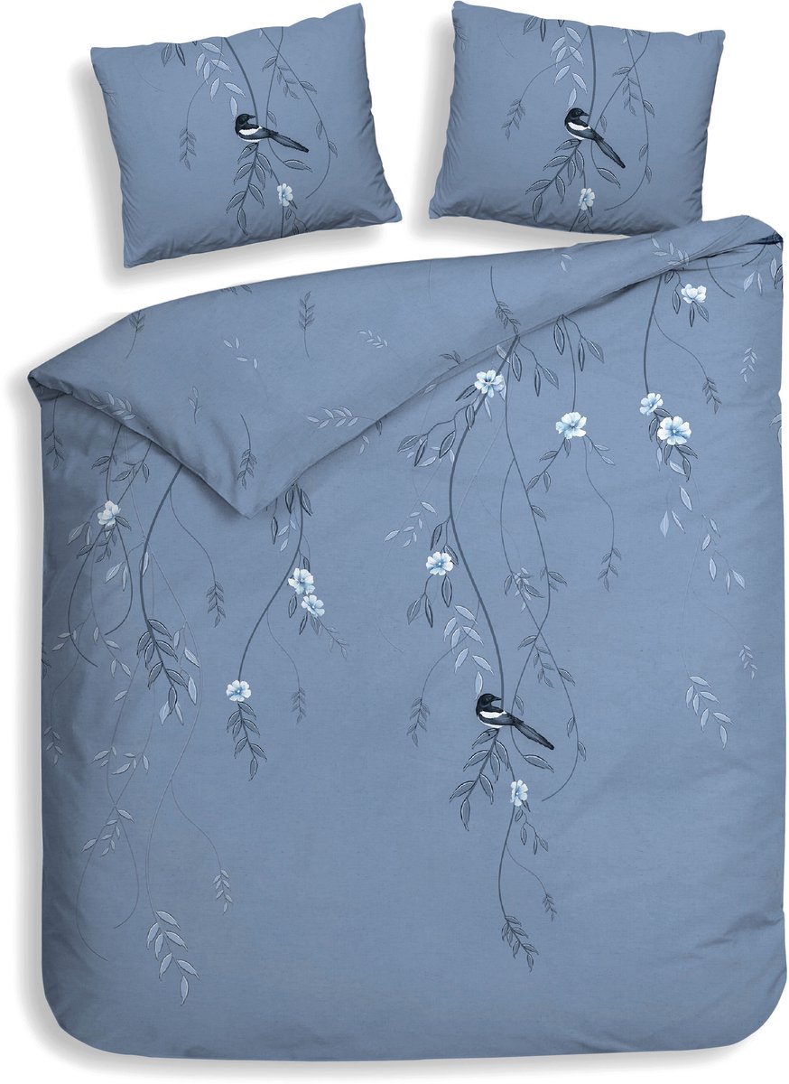Heckettlane Dekbedovertrek Margaux - Bedlinnen met Takken print - 200x200-220 cm - Tweeper