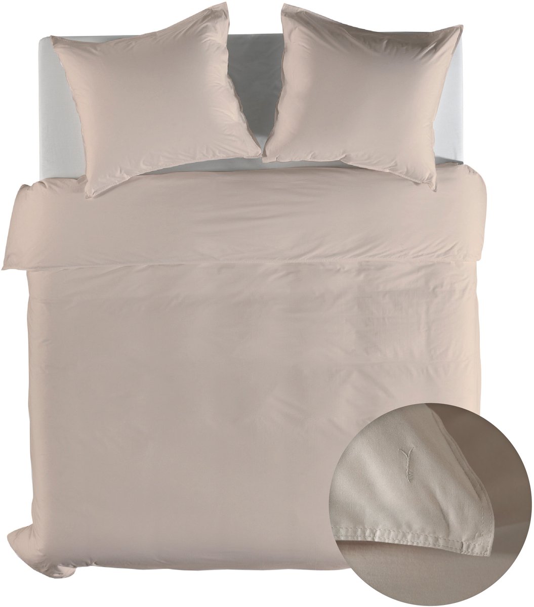 Yellow Dekbedovertrek Gewassen Katoen Suite Nairobi - Dollar Sand - 200x200/220 cm - 100% Gewassen Katoen - Tweepersoons