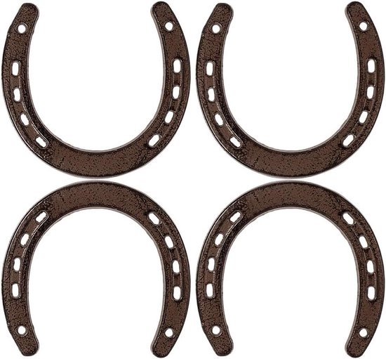 8 Sets Decoratieve Gietijzeren Hoefijzer, Hoefijzer Harten met 9.5*4