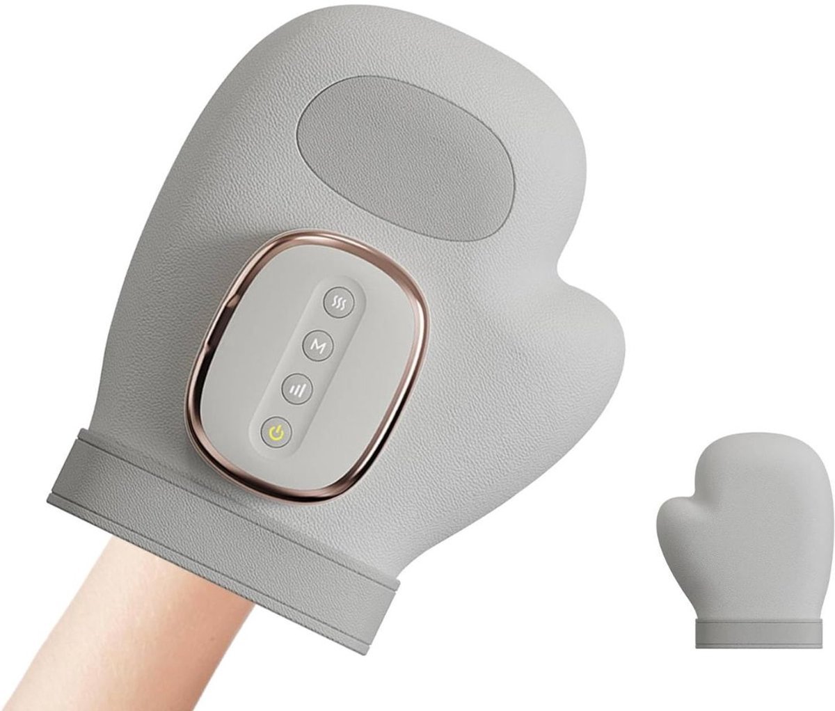 Handmassager - Meerdere functies - Massage en ontspanning - Verwarming - Hoge kwaliteit - Grijs