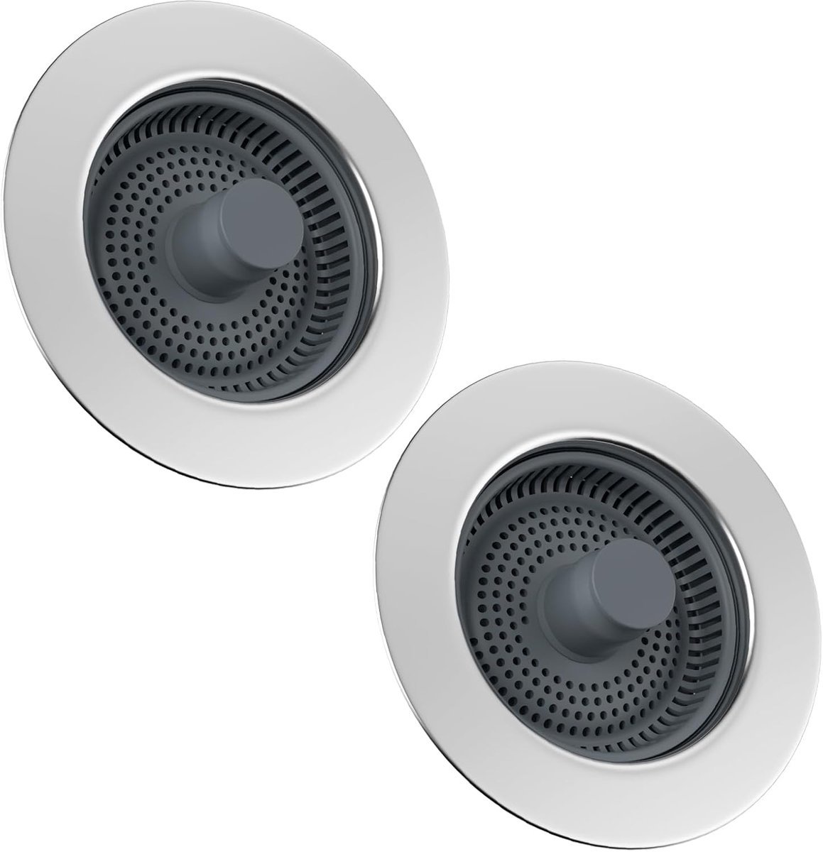 Stunq® Multifunctionele Gootsteen Stopzetter en Zeef Set - Diepe Gootstenen Compatibel