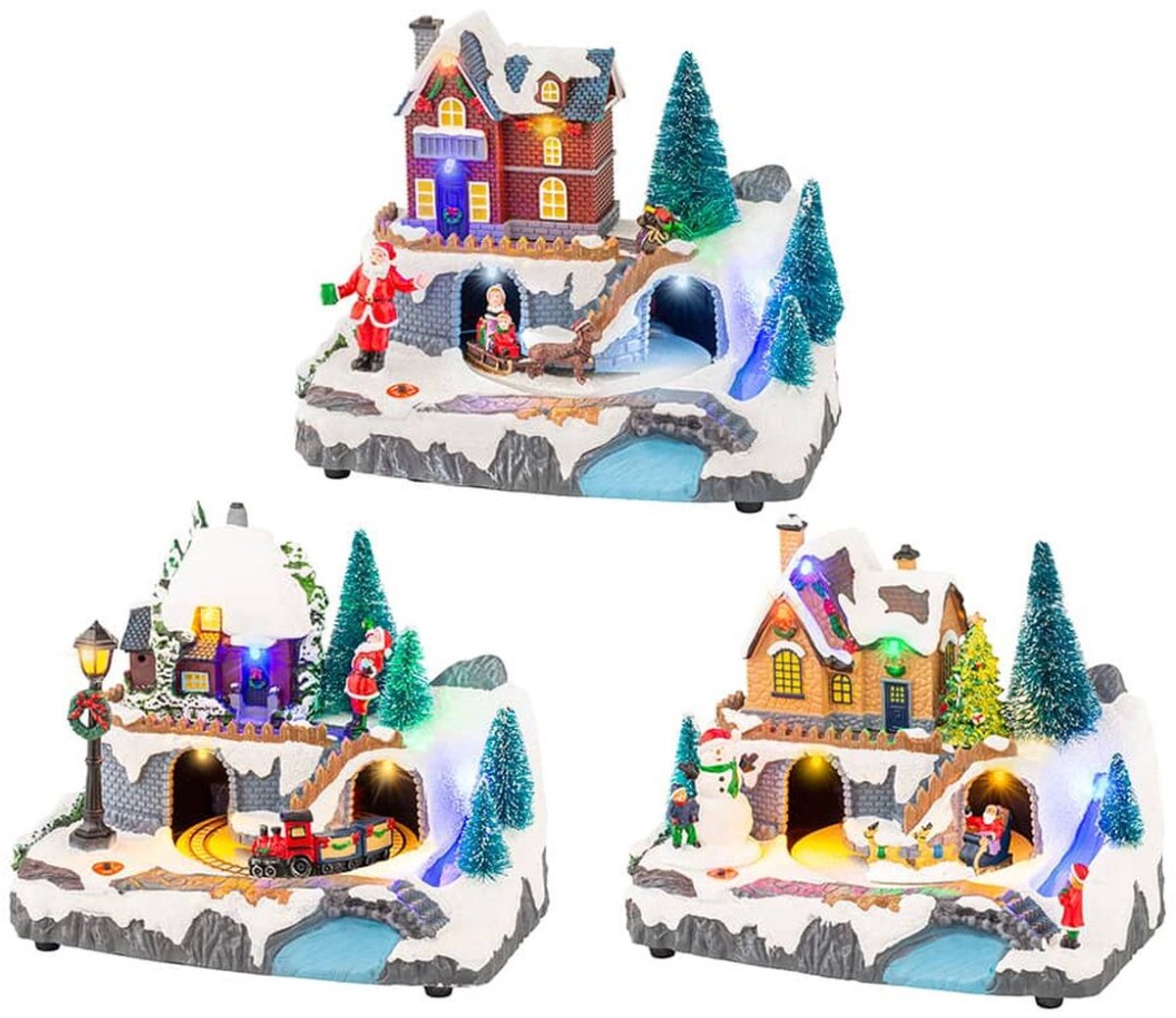 Christmas bauble Lumineo 20,8 X 16,3 X 13,9 cm (3 Units)
