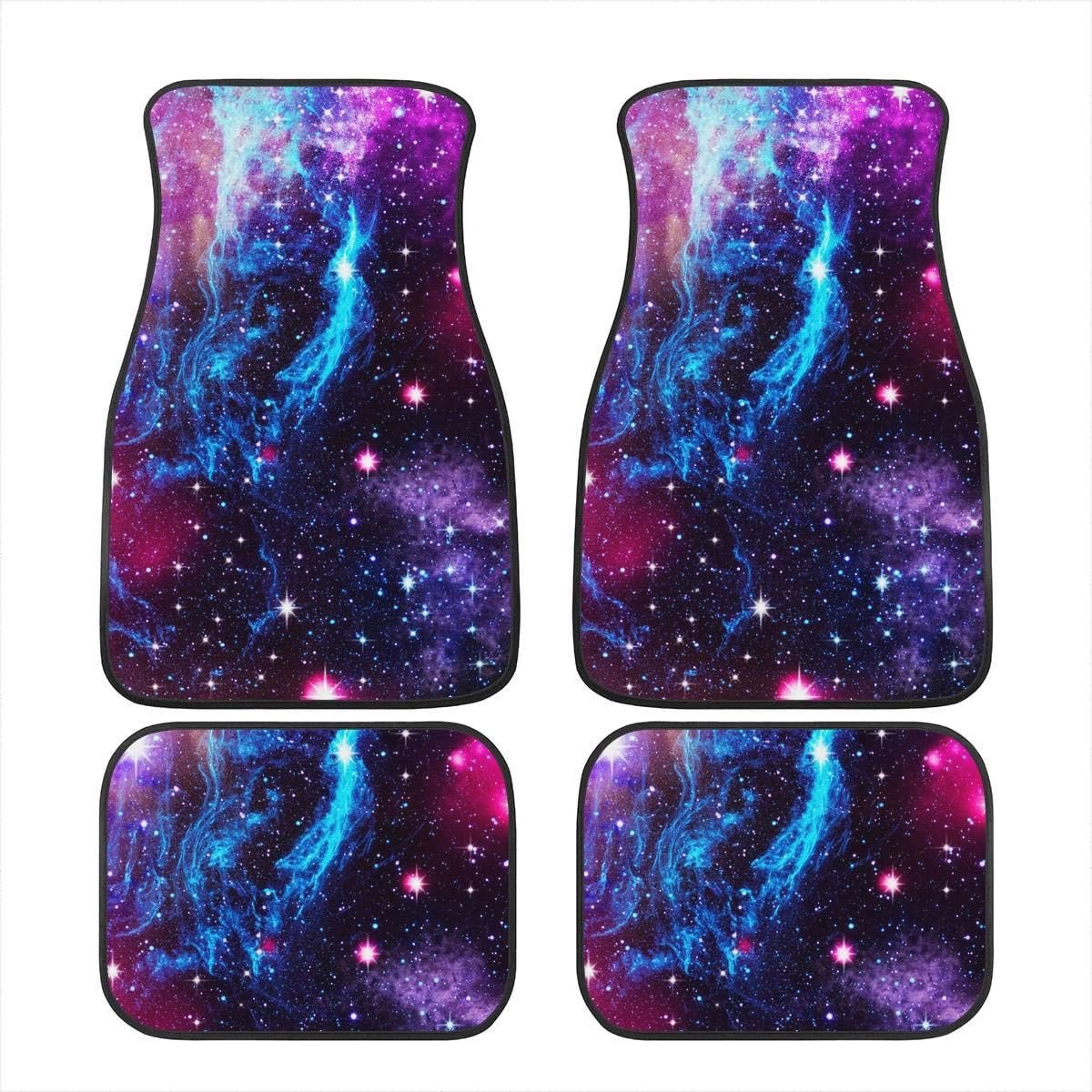 Galaxy Stars Auto Vloermatten - 4-delige Set Rubberen Antislip Vloermat voor Sedan en Bestelwagens