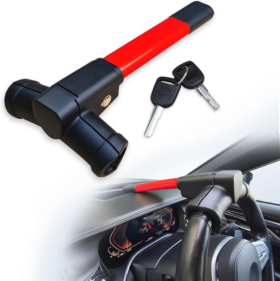 Anti diefstal slot auto,Compatibel met Fiat 500, Anti diefstal sleutel slot stuurwiel vergrendeling
