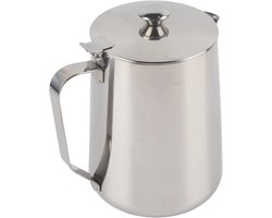 Stainless Steel Coffee Jug and Milk Foam Jug Set - Versatile Kitchen Tools for Latte Art (350ml)