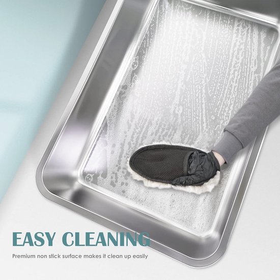 Suhaco Litter Box Anti Splash Open Top Extra Deep Large For Multi Cats Toilet Low Entrance (Grey