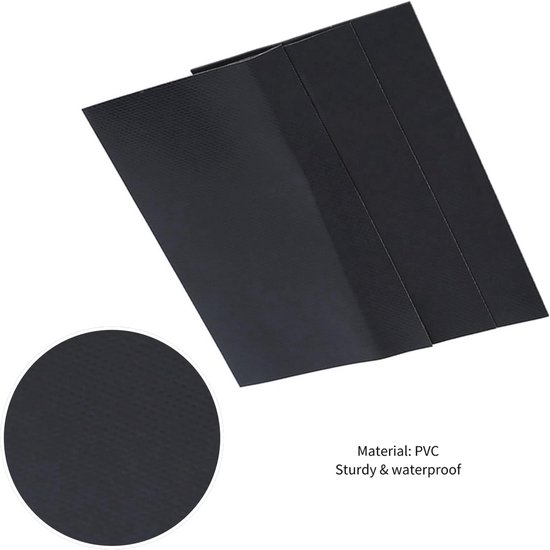 Reparatieset voor rubberboot en kajak - 3 stuks waterproof pvc patches van Merkloos — afbeelding 5