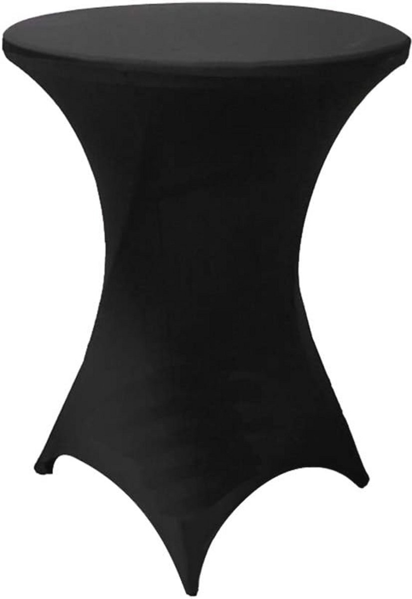 Stretch hoezen voor statafels 80-85 cm - 10 stuks zwart tafelkleden voor bruiloften, feesten en evenementen