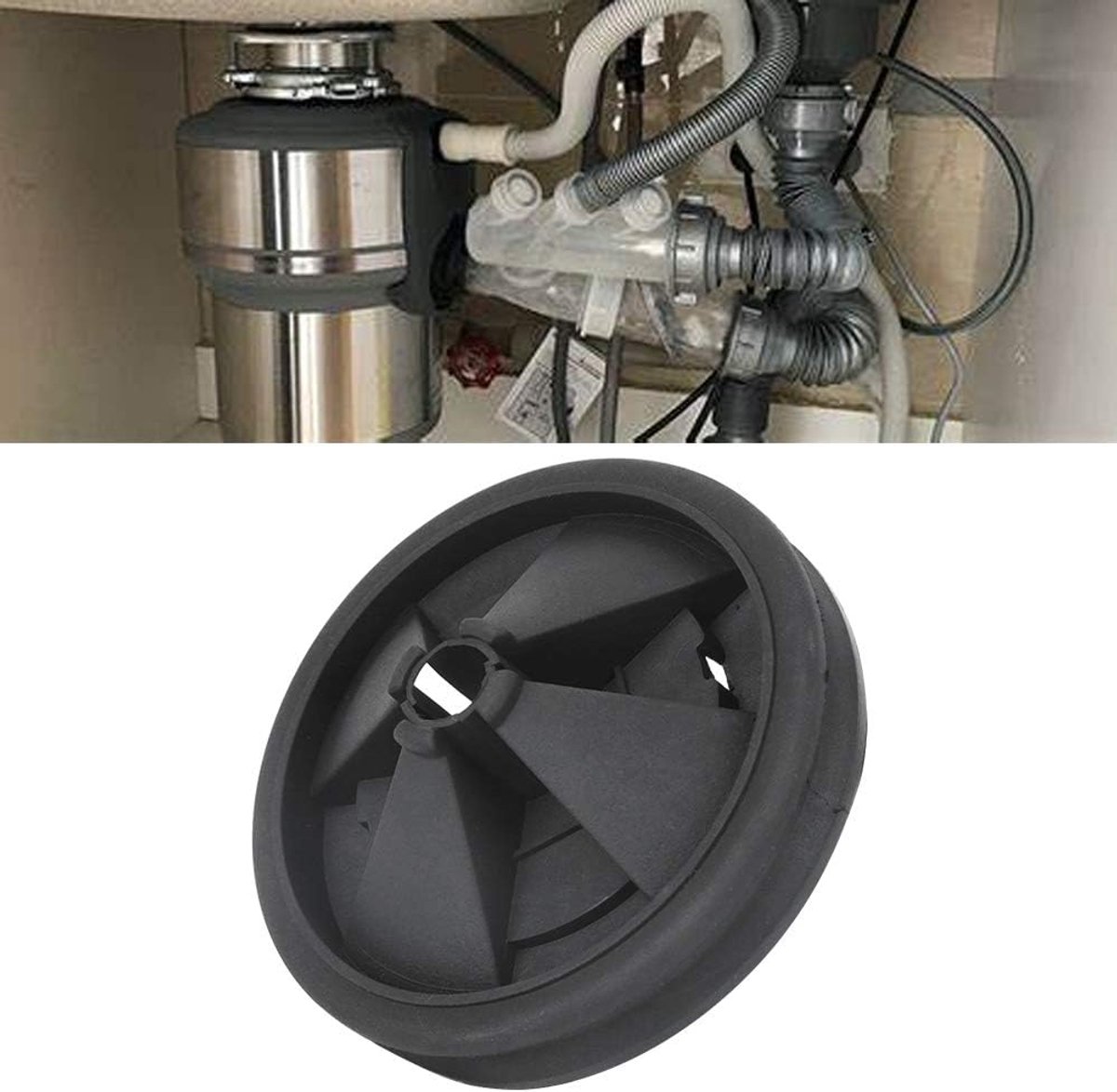56 Seal - Waste Disposal - 2 Pieces Silicone Waste Remover - Anti-Splashing Lid - Geschikt voor 87mm Buiten Diameter