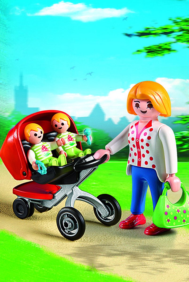 PLAYMOBIL City Life Tweeling kinderwagen - 5573 — afbeelding 13