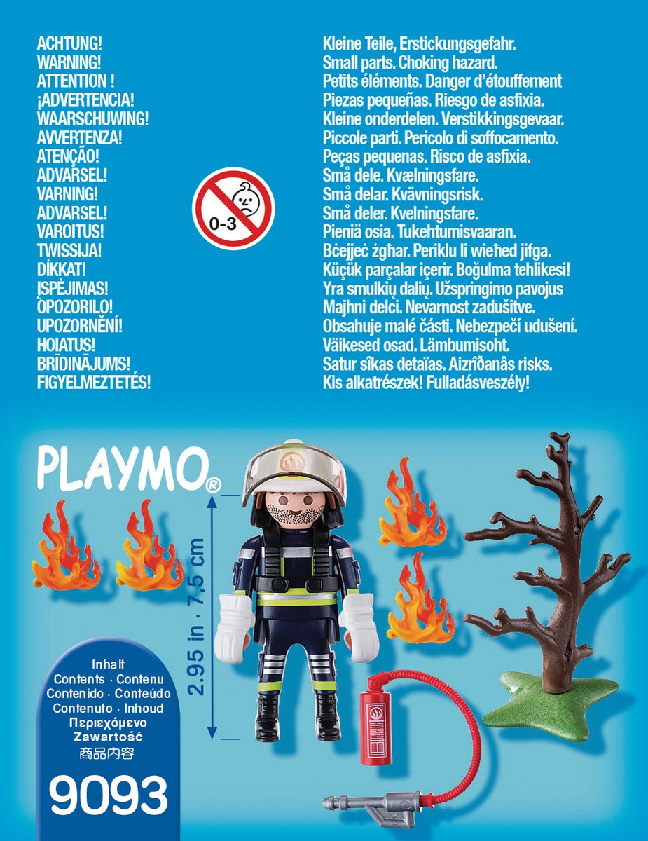 Playmobil - Brandweerman met Brandende Boom (9093) — afbeelding 6