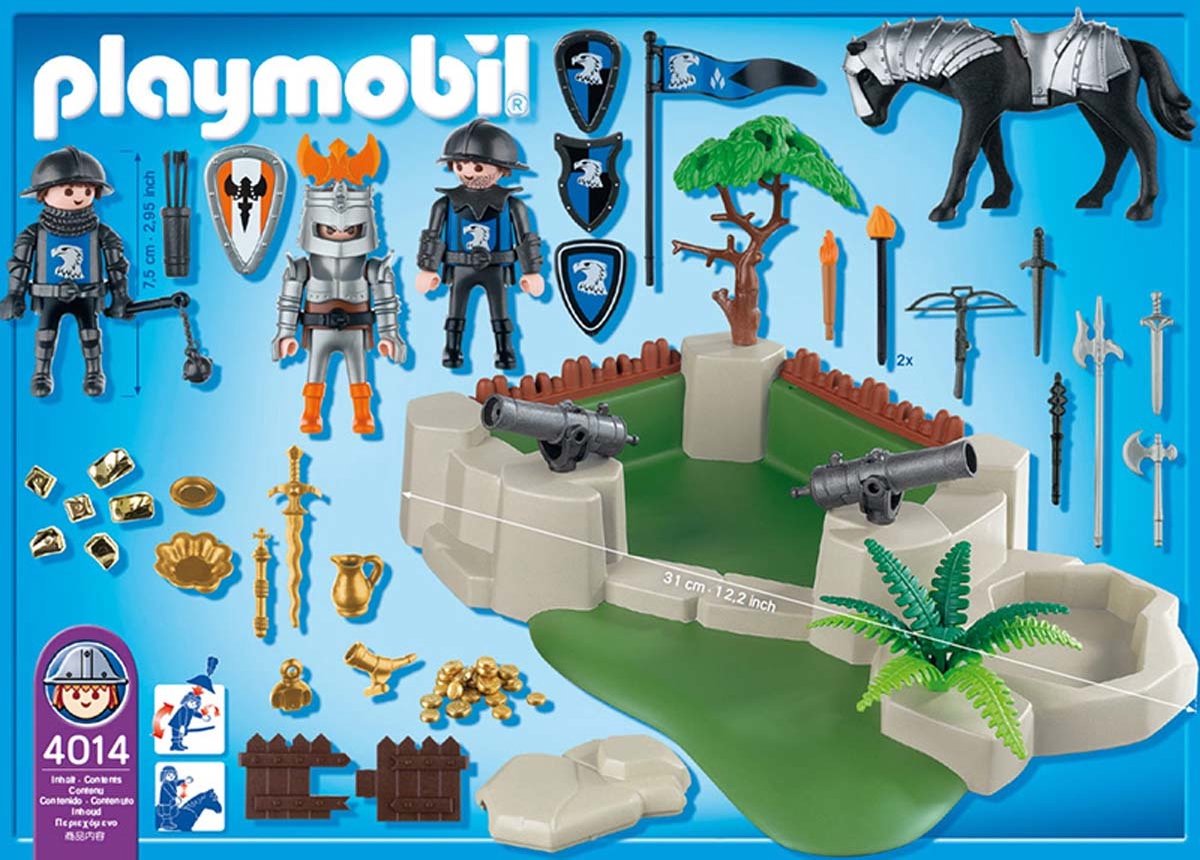 Lot Playmobil Bastion Des Chevaliers (Réf. 4014 / 1498) - Occasion