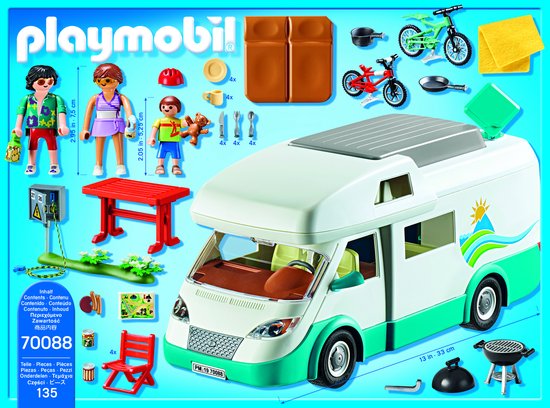 PLAYMOBIL Family Fun Mobilhome met familie - 70088