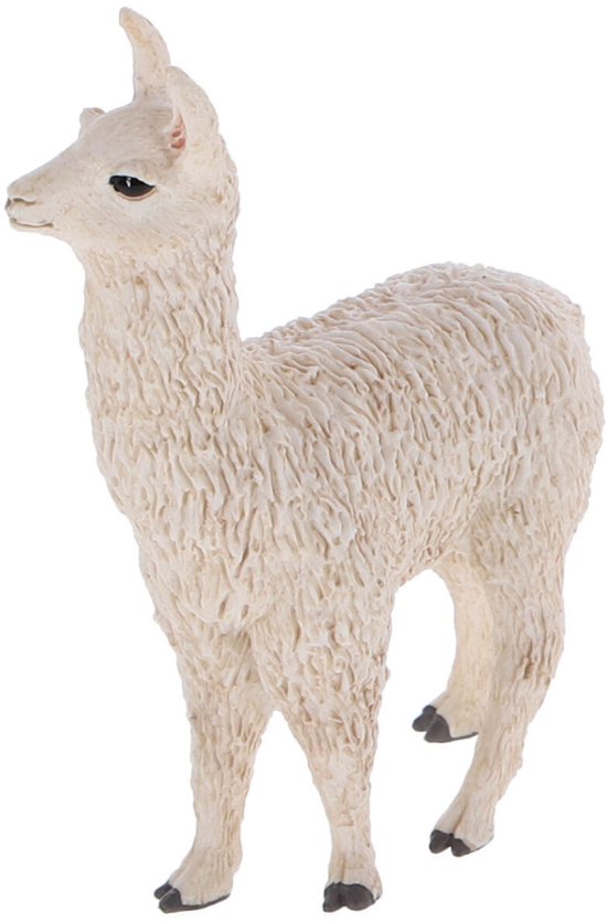 Schleich Llama De Granja – Figura De Animal Con Pelaje Blanco Y Espeso – Modelo Detallado De 3.7 Pulgadas – Colección Farm World