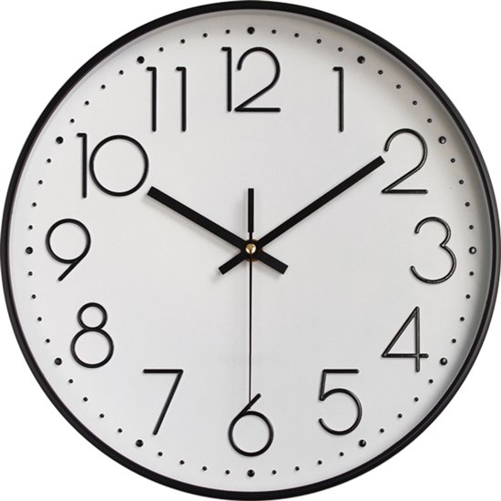 Wandklok Olijftak - Handgeschilderde Retro Smeedijzeren Klok Met Glazen Deksel (46x41cm)