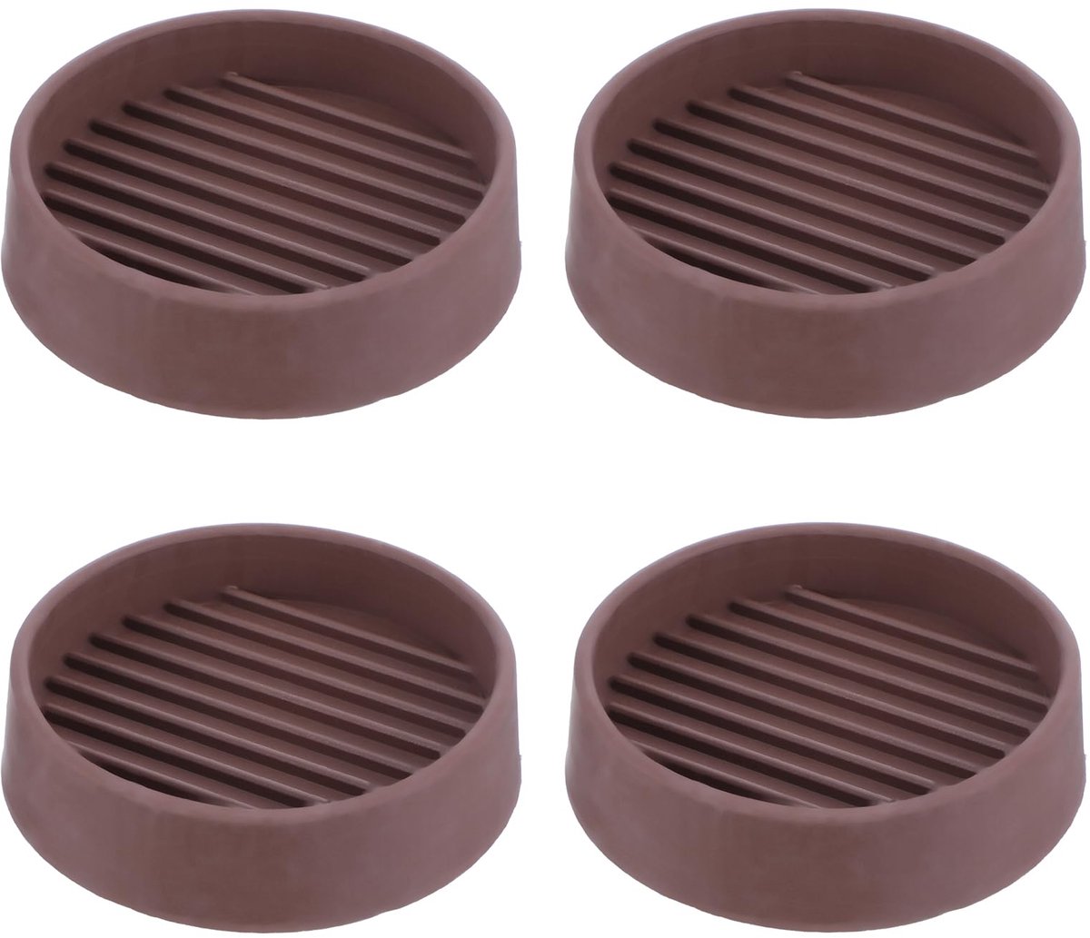IMPERATORIS® Meubelonderzetter 4 stuks - Bruin - Vloerbescherming - Viltjes - Bankonderzetter - Stoelpootdoppen - Stoel Onderzetter