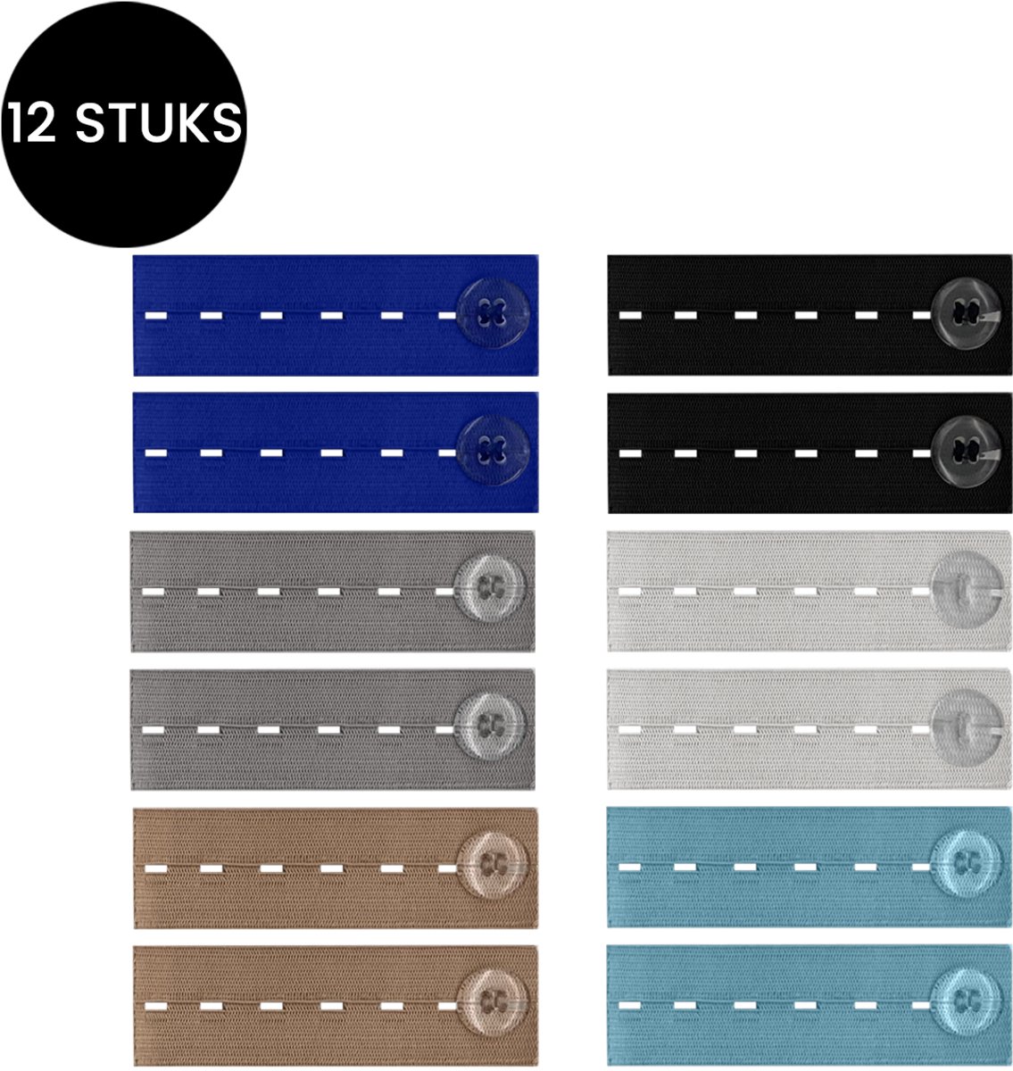 Purepeak Broek Verkleiner Set 12 Stuks - Broekverbreder - Broekverkleiner