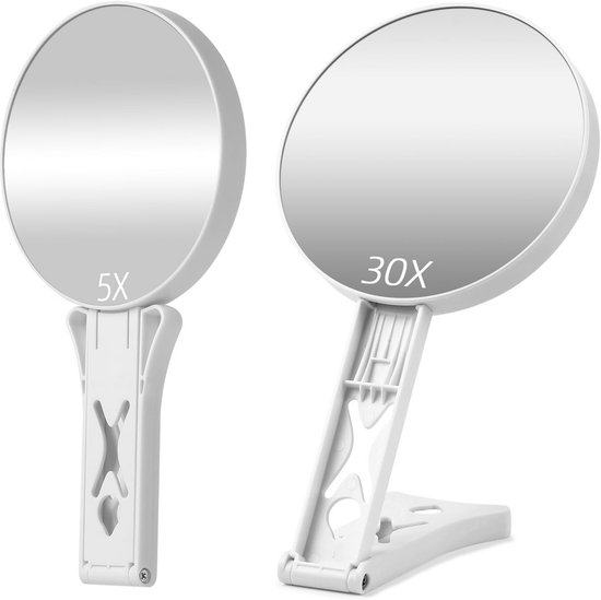 Staande Make-up Spiegel 10x Chroom LED Staande Make-up Spiegel 10x Chroom LED