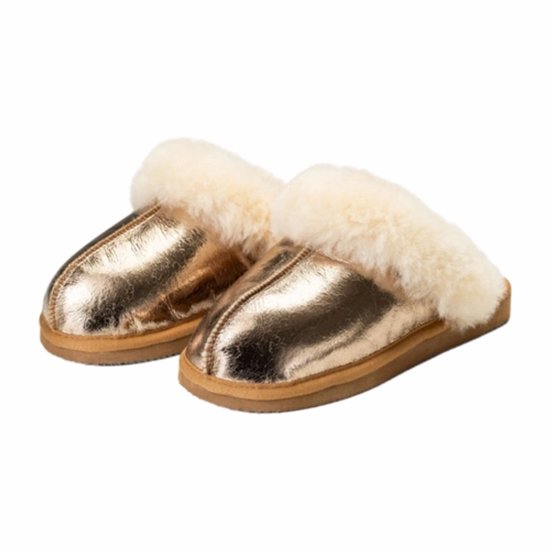 Shepherd Jessica sloffen voor dames - goud metallic