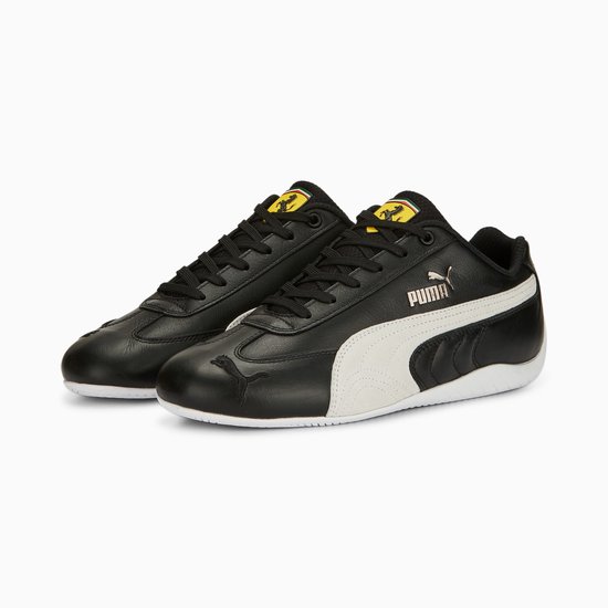 PUMA x Scuderia Ferrari - Speedcat Leather - Baskets pour femmes Chaussures pour femmes Cuir Zwart 307514-01 - Taille EU 43 UK 9
