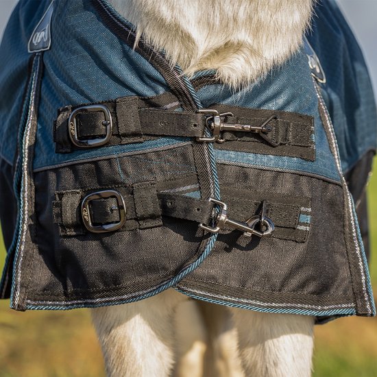 Couverture Qhp Qhp Turnout Collection Falabella 50gr Blauw - 75