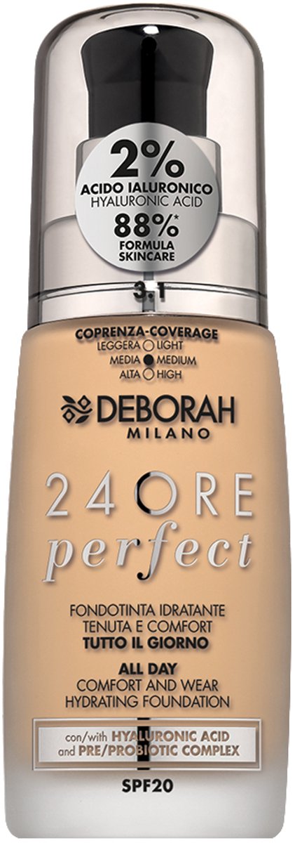 Deborah Milano 24ore Perfect 30 ml Pompflacon Vloeistof 3.1 Light Gold