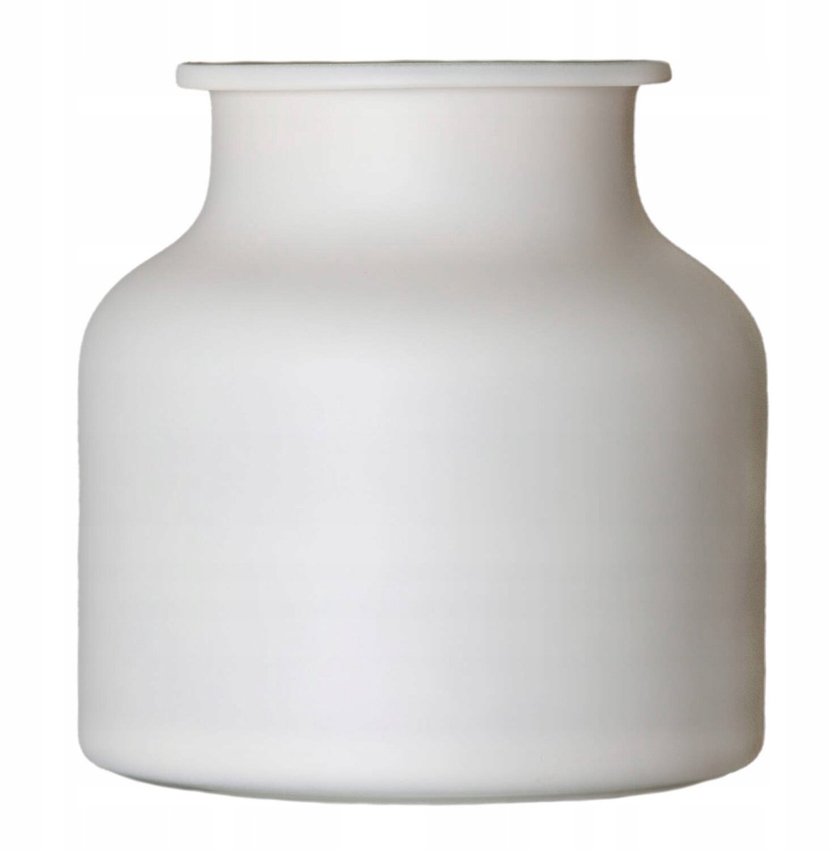 Matte Home Decoration Vaas - Crème Glas - H:21 cm D:21 cm