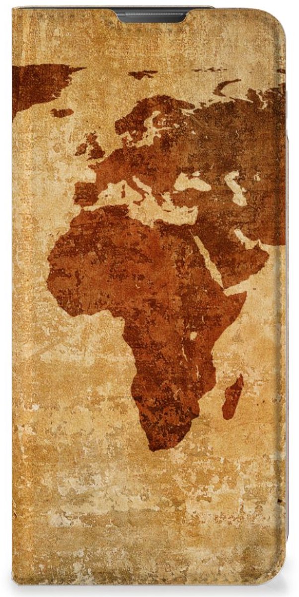 Motorola Moto E20 Book Cover Wereldkaart