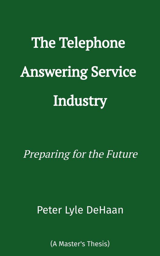 The Telephone Answering Service Industry - cover
