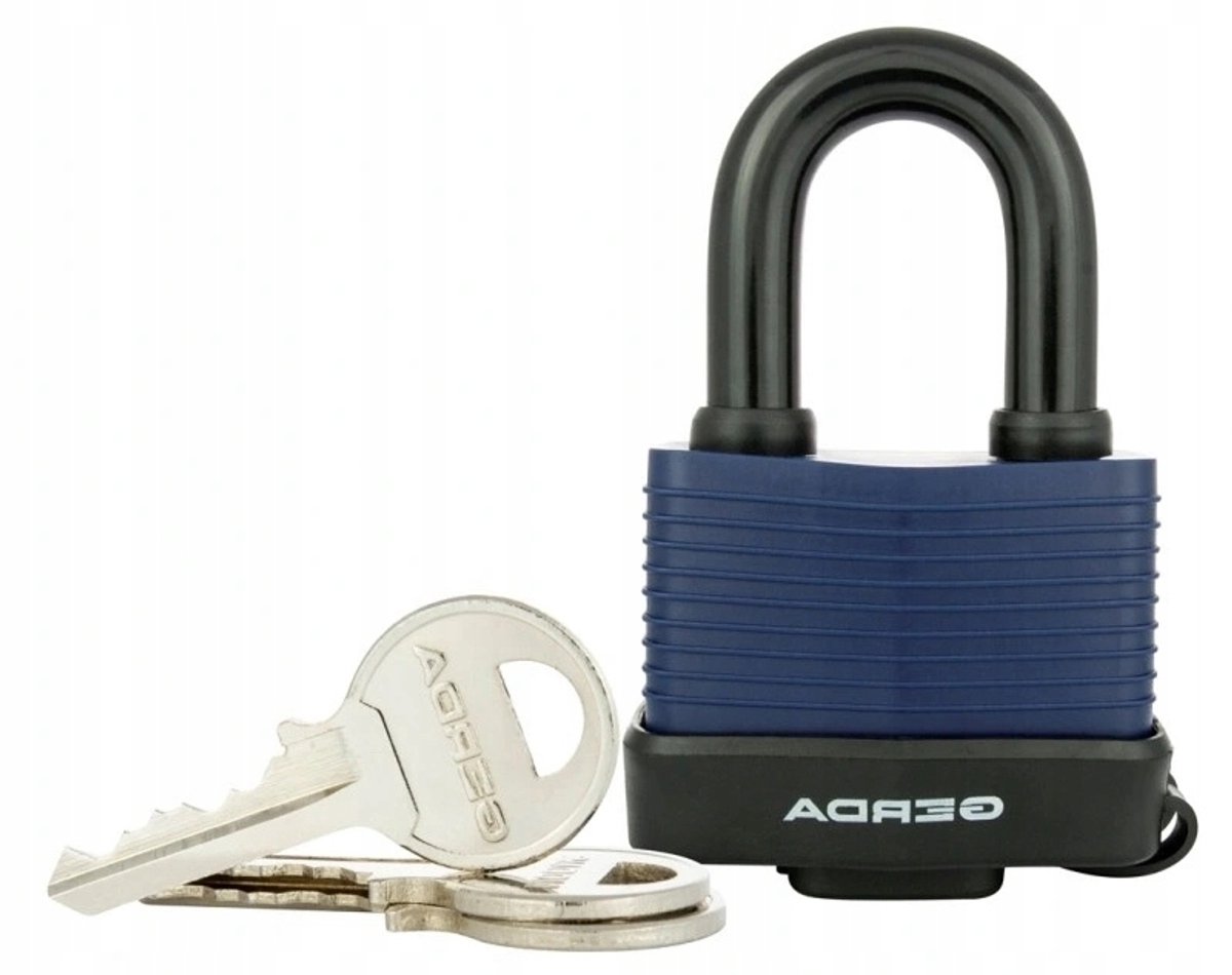 Gerda Aqua Modus 45 mm waterdicht hangslot met geharde beugel - marineblauw