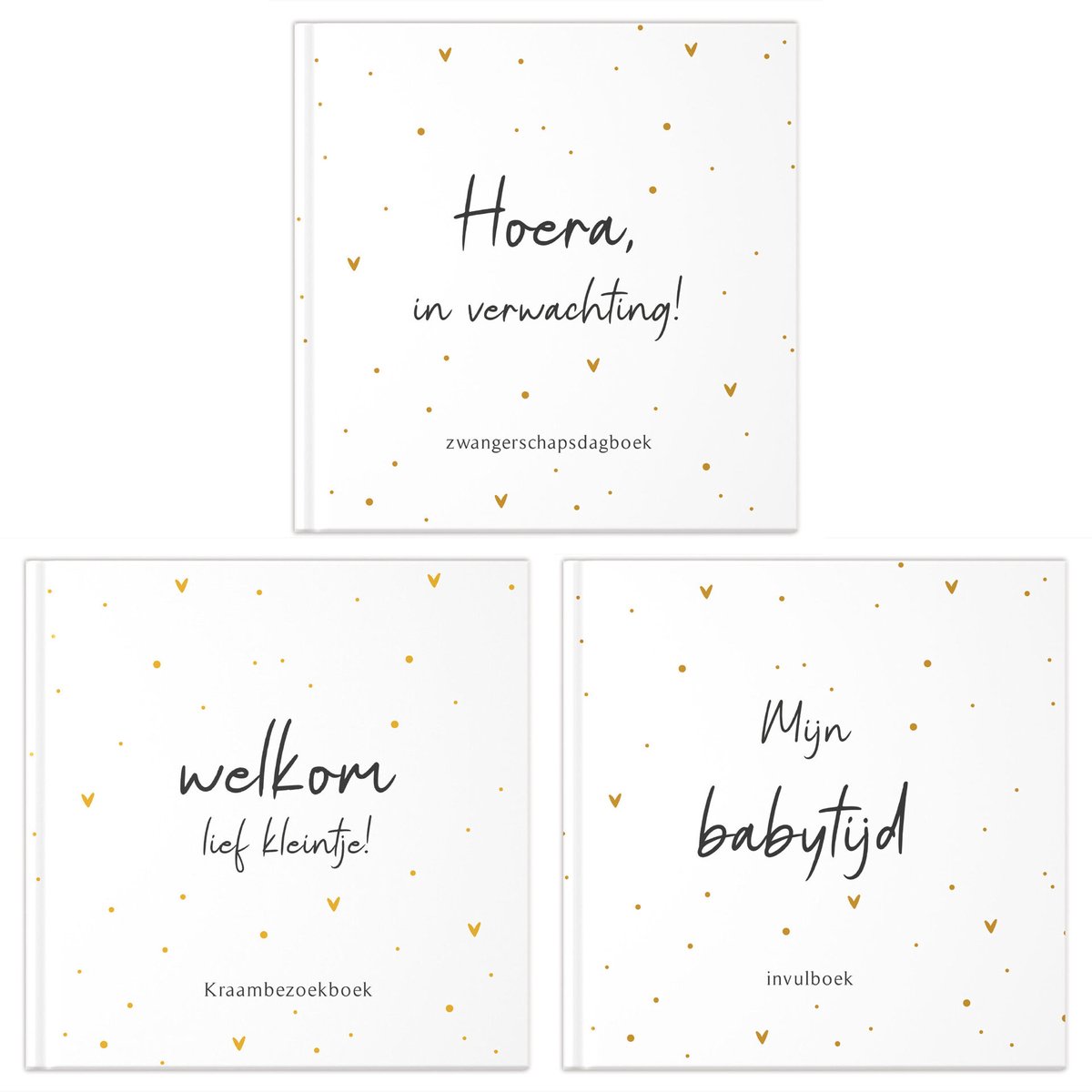 Fyllbooks Invulboeken voordeelset ‘Zwanger’ – Oker Dots