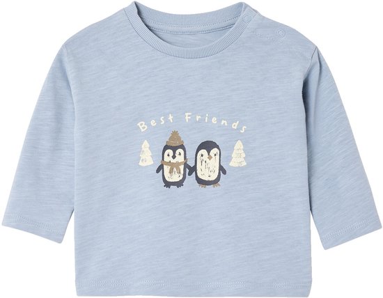 T-shirt bébé Vertbaudet à manches longues et imprimé pingouin