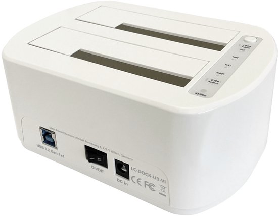 LC-DOCK-U3-VI Docking- en kopieerstation, 2x 2,5"/3,5" SATA, USB 3.0 van Merkloos — afbeelding 5