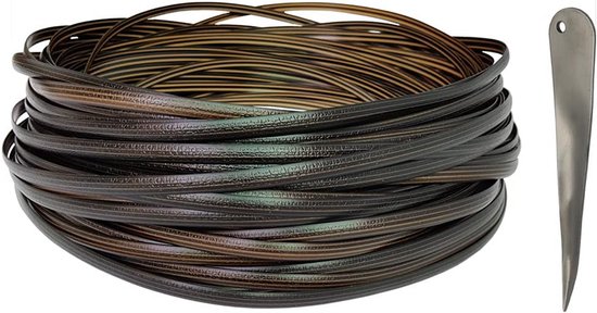 DBREAKS 65 m kunststof geweven rotan, plat, PE-rotan