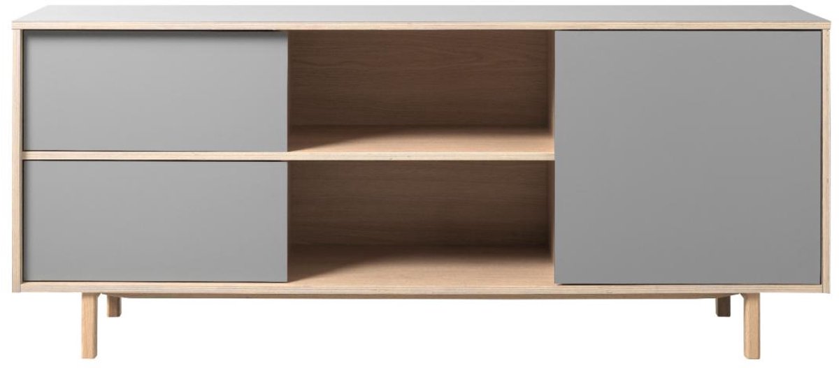 Nordic Home - Jao tv-meubel - 180 cm - grijs/naturel