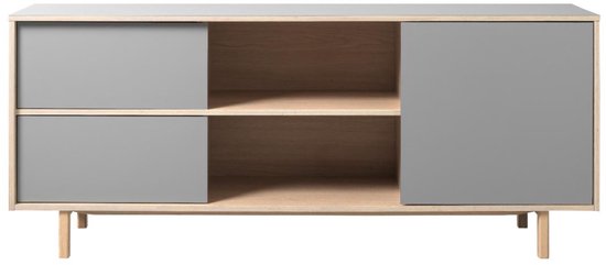 Nordic Home - Jao tv-meubel - 180 cm - grijs/naturel